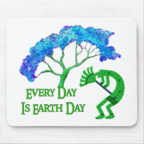 Earth Day Kokopelli mousepads by orsobear Earth Day Kokopelli mousepads