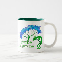 Earth Day Kokopelli Mug