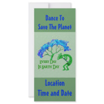 Earth Day Kokopelli rack cards by orsobear Earth Day Kokopelli rack cards