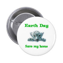 Earth Day Leopard Cub buttons