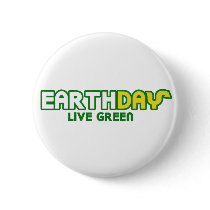 Earth Day Live Green Parody buttons