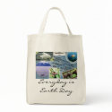Earth Day Organic Grocery Bag-Everyday is Earth Da bag