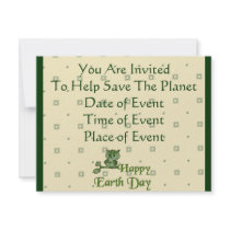 Earth Day Owl invitations by orsobear Earth Day Owl invitations
