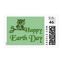 Earth Day Owl Postage