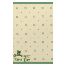 Earth Day Owl Customized Stationery