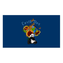 Earth Day Panda Planet Business Card