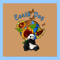 Earth Day Panda Planet posters