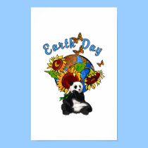 Earth Day Panda Planet posters