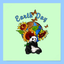 Earth Day Panda Planet posters