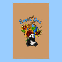 Earth Day Panda Planet posters