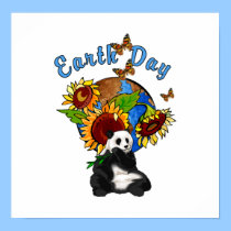 Earth Day Panda Planet posters