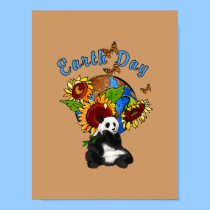 Earth Day Panda Planet posters