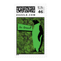 Earth Day Penguin Postage Stamps
