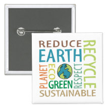 Earth Day Pinback Button