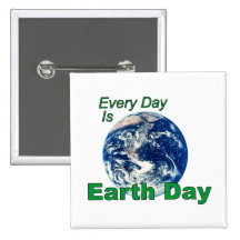 Earth Day Pinback Buttons