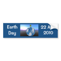 Earth Day Planet Bumper Sticker