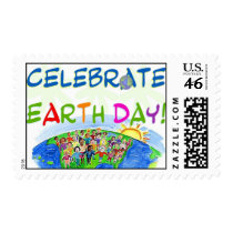Earth Day Postage postage