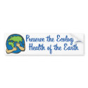 Earth Day Preserve bumper stickers