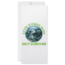 EARTH DAY RACK CARD