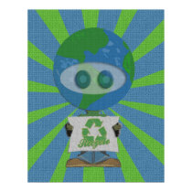 Earth Day Recycle Poster Art posters