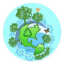 Earth Day Recycle Sticker