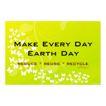 Earth Day Reduce Reuse Recycle Poster posters