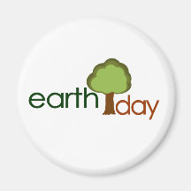 Earth Day Refrigerator Magnet
