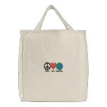 Earth Day Reusable Shopping Bag embroidered bags