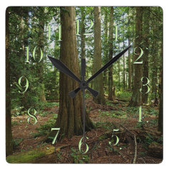 Earth Day Scenic Forest Nature-lovers Clock
