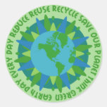 Earth Day Slogans Stickers