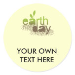 EARTH DAY - ROUND STICKER