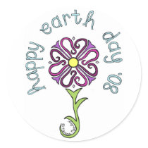earth day stickers
