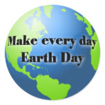 Earth Day stickers