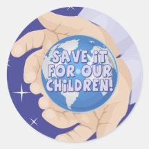 Earth Day T Shirts and Gifts Round Sticker