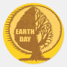 Earth Day T Shirts and Gifts Round Sticker