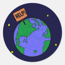 Earth Day T Shirts and Gifts Round Sticker