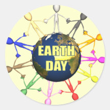 Earth Day T Shirts and Gifts Round Sticker