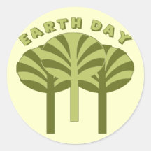 Earth Day T Shirts and Gifts Round Stickers