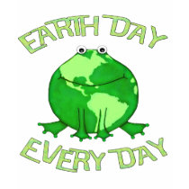 Earth Day Think Green Recycle Frog T-Shirt by jamiecreates1 Earth Day Think Green Recycle Frog T-Shirt
