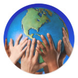 EARTH DAY THINK GREEN stickers