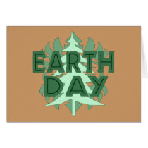 Earth Day Trees Greeting Cards