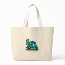 Earth Day Turtle Canvas Bag