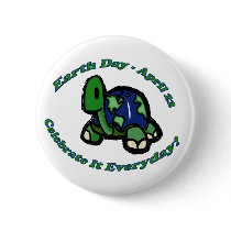 Earth Day Turtle Buttons