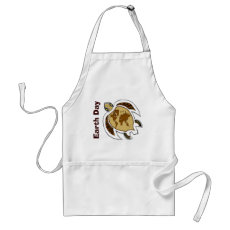 Earth Day Turtle on Apron For Cooking, Gardening apron