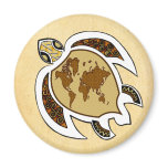 Earth Day Turtle on Fridge Dishwasher Magnet