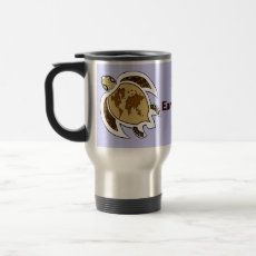 Earth Day Turtle Travel Mug mug