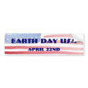 EARTH DAY USA Bumper Sticker bumper stickers by politicalgirl EARTH DAY USA Bumper Sticker bumper stickers
