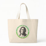 Earth does not belong to man tote bag