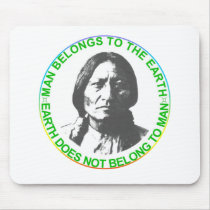 Earth does not belong to man mouse mats