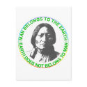 Earth does not belong to man postcards